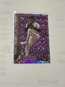 2025 Topps Series 1 "Easter Egg Purple" Hurston Waldrep RC #253 - Picture 1 of 3