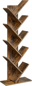 VASAGLE Bücherregal Baumform 9 Ebenen vintagebraun LBC11BX platzsparend - Picture 1 of 7