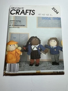 🌷McCALL'S #2134 - SUPER CUTE 16" & 18" BABY DOLL SCHOOL CLOTHING PATTERN FF - Picture 1 of 6