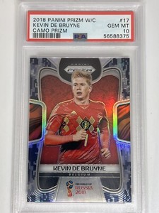 2018 Panini Prizm World Cup Kevin De Bruyne Camo /20 Prizm PSA 10 Pop 3