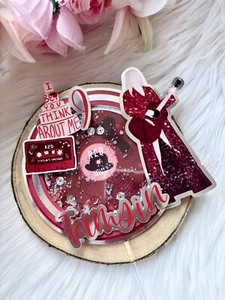 Taylor Swift Red Era Shaker Cake Topper - Geburtstag Party Deko wiederverwendbar - Bild 1 von 1