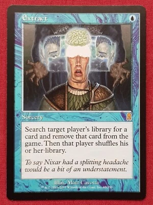 Magic The Gathering ODYSSEY EXTRACT blue card MTG - Image 1 of 2