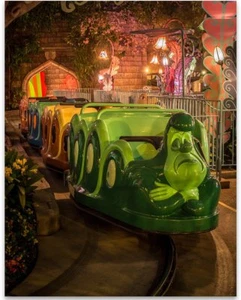 Disneyland Alice im Wunderland Ride - 11x14 ungerahmter Kunstdruck - tolles Geschenk - Bild 1 von 9