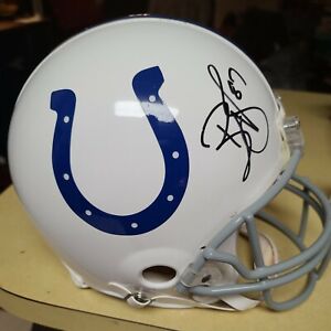 Reggie Wayne Autographed Indianapolis Colts Full-Size Football Helmet - JSA COA