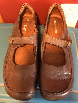 NATURALIZER WOMENS Brown Leather Mary Jane Shoe Size 7M  - Image 1 of 4