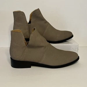 Lucky Brand Paramo hellbraun grau taupe Leder Stiefeletten Damen 6,5 - Bild 1 von 9