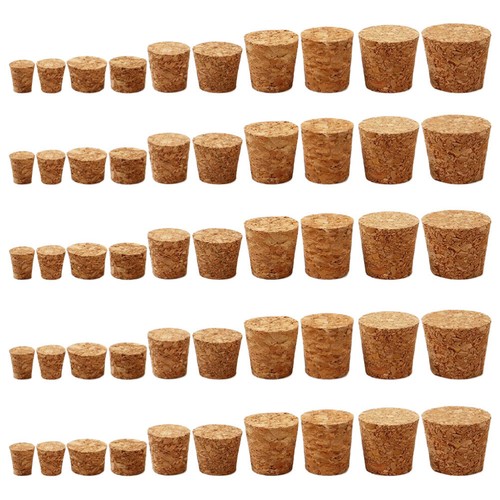 100pcs mini cork stopper Cork Small Cork Plugs Cork Tops for Jars