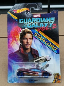 Hot Wheels Marvel Guardians of the Galaxy Vol.2 Star-Lord Sling Shot Car Figure  - Picture 1 of 2