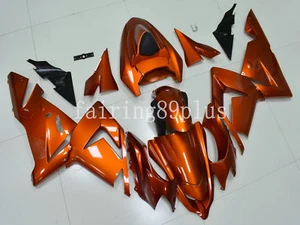 Solid Burnt Orange ABS Injection Mold Fairing Kit Fit for Ninja 2004 2005 ZX10R - Picture 1 of 8