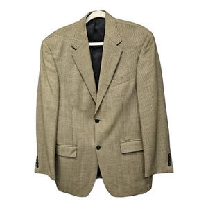 Gianfranco Ruffini Men's Green/Beige Houndstooth Wool Blazer 40R Jacket - Picture 1 of 12
