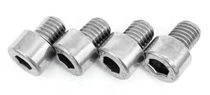 4 Center Cap Screws 8mm x 10mm, Stainless, Wheel Hub Cap - Picture 1 of 7