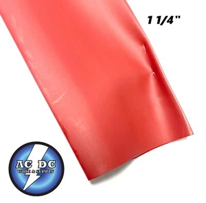 1.25" ID RED Heat Shrink Tubing 2:1 ratio 1-1/4" wrap (2 feet) inch/ft/to 30mm - Picture 1 of 1