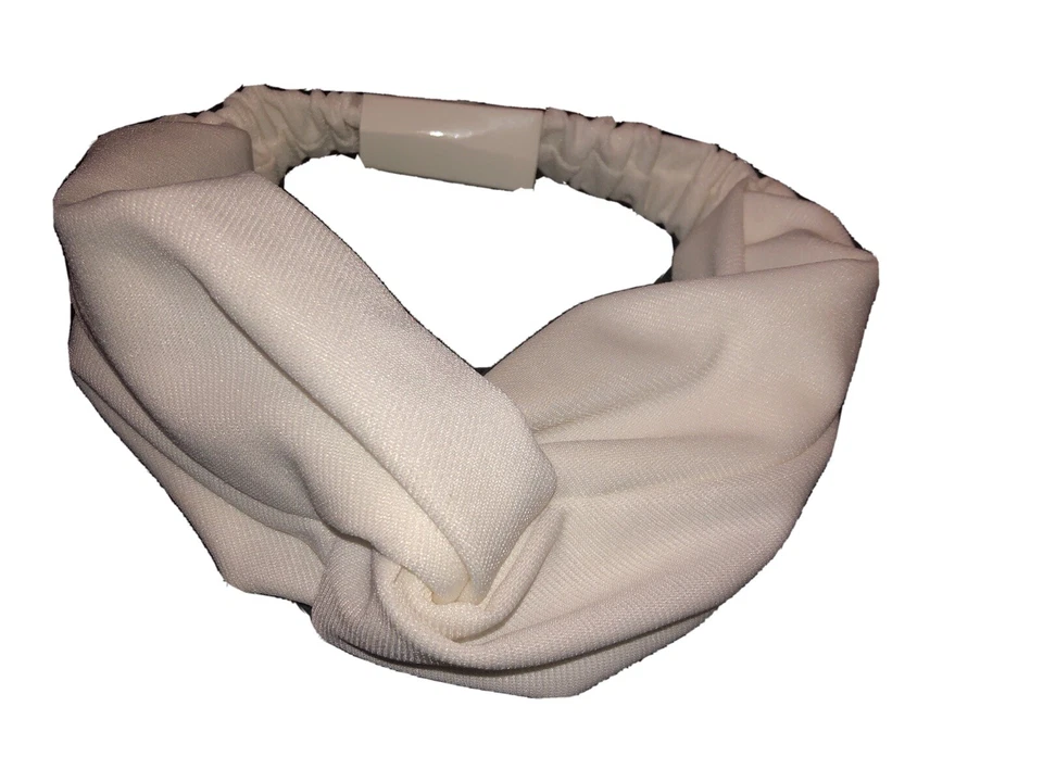 Forever 21 White Twisted Knot Stretch Headband - Image 1 of 4