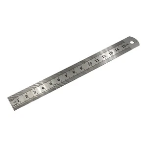 Regla de acero inoxidable de metal de precisión de 15 cm: la herramienta de medición definitiva - Imagen 1 de 4