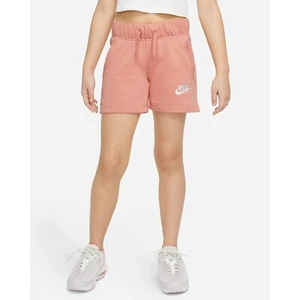 Nike Girl's Sportswear Club French Terry Shorts DA1405 Peach Size Large NWT - Picture 1 of 3