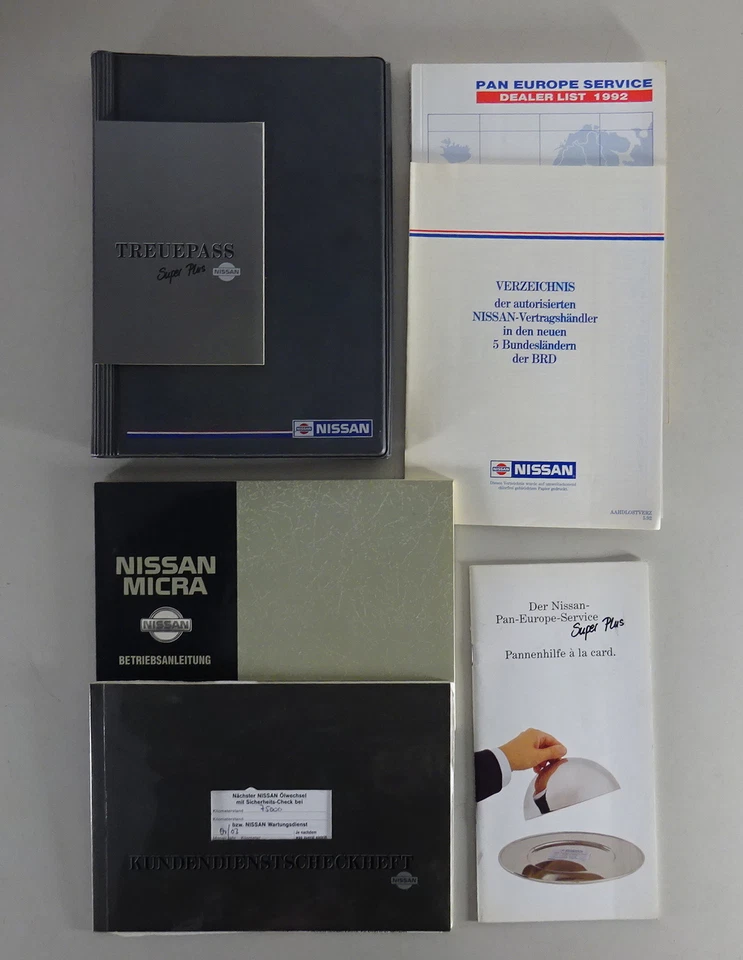 Mappa di Bordo Con Istruzioni D'Uso / Manuale Nissan Micra K11 Stand 08/1992 - Immagine 1 di 1