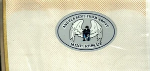 SCHÖNE MINENRETTUNG ENGEL VON OBEN GESCHICKT KOHLEBERGBAU AUFKLEBER # 1265 - Bild 1 von 1