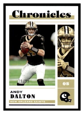 2022 Panini Chronicles #27 Andy Dalton Blue #/99 - Image 1 of 2