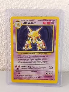 Pokémon TCG Alakazam Base Set 1/102 Holo Rare - Picture 1 of 2