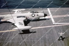 35m-16467 circa 1956 U.S. Naval flight deck operations aircraft carrier USS Shan