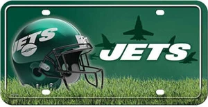 New York Jets Metal Novelty License Plate 6x12 Inch Fits Cars and Trucks - Picture 1 of 1