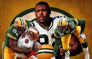 Green Bay Packers Lithograph print of Reggie White 17 x 11 - Picture 1 of 1