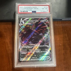 Pokemon Battle Styles Corviknight VMAX #110 PSA 6 - Picture 1 of 2