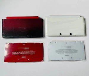 Ricambio per Nintendo 3DS guscio cover superiore e inferiore custodia rosso bianco - Foto 1 di 8