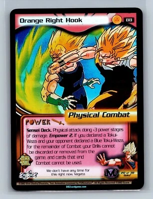 Dragon Ball Z - Orange Right Hook 88 - FOIL - Score Buu Saga - Image 1 of 2