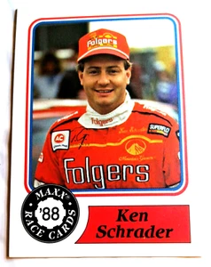 * KEN SCHRADER  1988 Maxx Race Cards Winston Cup #74 - Picture 1 of 10