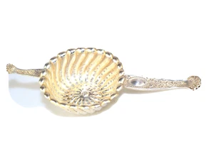 ANTIKES WITTLING STERLINGSILBER TEESIEB HYPERIONMUSTER 6" ÜBER DER TASSE - Bild 1 von 7