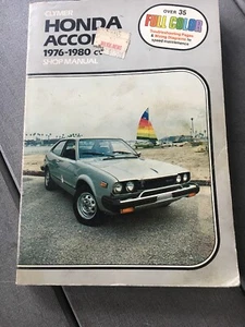 Clymer Honda Accord 1976-1980 CVCC Shop Manual Full Color Troubleshooting - Foto 1 di 7