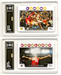 2008 Topps #23,#24 LabronJames-Kobe Bryant (Cards) Cav's-Lakers - Picture 1 of 2