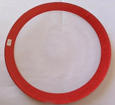 Tablett, Gericht Runder, Platzteller Glas, Rot Ø 34,5 CM , Marke Scherzer, Neu - Bild 1 von 4