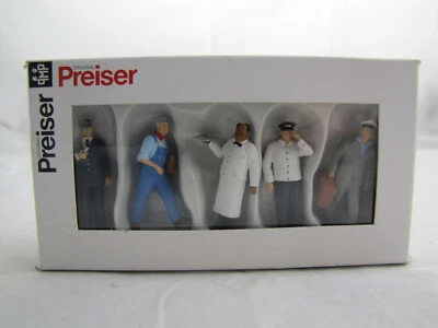 Preiser 1:43 65355 US - Bahnpersonal Set 5 Figuren - Bild 1 von 3