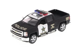 New 5" Chevy 2014 Chevrolet Silverado Police Truck Diecast Model 1:46 Kinsmart - Picture 1 of 3