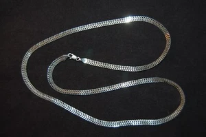 Collar de malla de plata de ley Milor 24" 11,38 g - Imagen 1 de 2