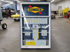 Sunoco Custom Blended Gas Station Window Advertisement Display Window 60's 70's 