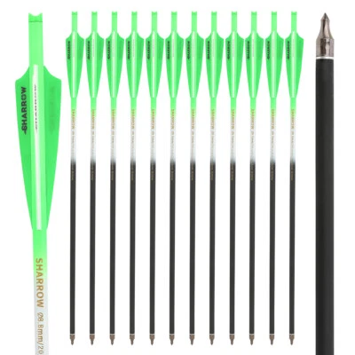 16" 17" 18" 20" 22" Crossbow Bolts Carbon Arrows Vanes Archery Bow Hunting - Image 1 of 4