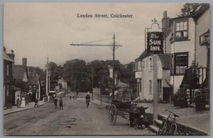 Lexden Street Colchester Essex England Vintage Boots Pelham Donkey Cart Postcard - Picture 1 of 2