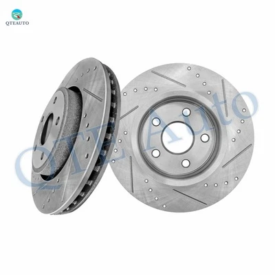 Rotores de disco de freno delanteros ranurados perforados 328 mm para Jeep Commander 2006-2010 Foto 1 de 4