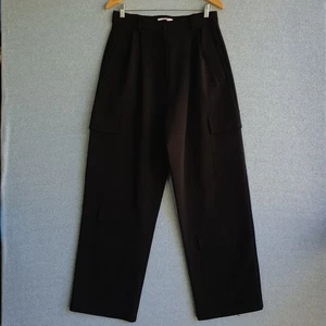 Bayse Karta Cargo Pants Women Sz 12 Black Relaxed Fit Casual Streetwear RRP $169 - Picture 1 of 10