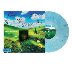 RAINBOW KITTEN SURPRISE Bones SIGNED Blueberry Colored Vinyl LP New - Picture 1 of 1