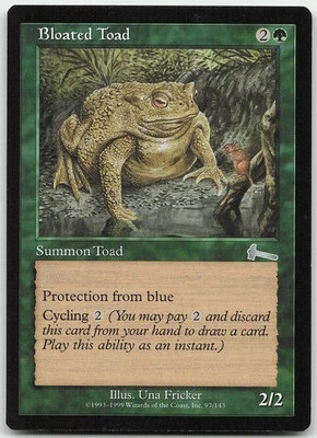 Bloated Toad 97 Uncommon Urza's Legacy NM MTG - Image 1 of 2