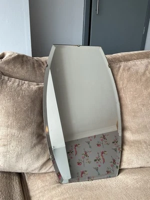 Vintage Shield Shape Beveled Mirror 19 x 15 Inches - Image 1 of 4