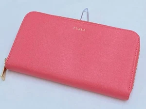 Furla round zip long wallet pink - Picture 1 of 17