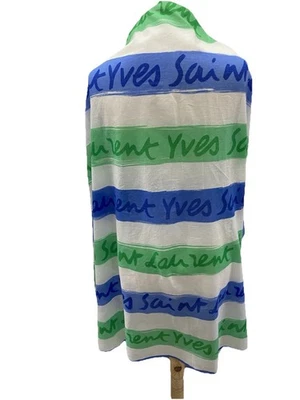 Mantón multicolor de algodón S2# Yves Saint Laurent 59*44 pulgadas hecho en Italia Foto 1 de 4
