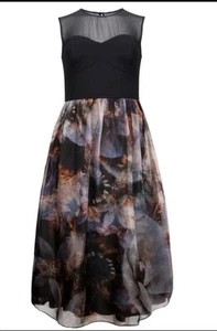 Ted Baker London Karmyn Blooms of Enchantment Dress Sz 1(US 4) RT $675.00 - Picture 1 of 4
