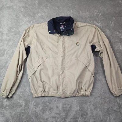 Chaqueta De Colección Chaps Ralph Lauren Harrington Cremallera Completa Beige Dadcore Años 90 Preppy Talla M Foto 1 de 4
