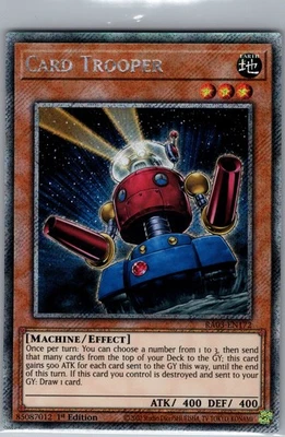 Card Trooper (Quarter Century Secret Rare) RA03-EN172 - Yu Gi Oh Card - NM - Image 1 of 2